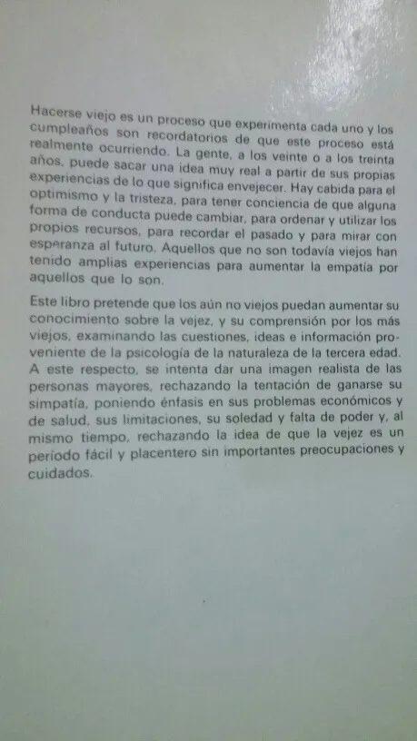 La Vejez Perspectivas Sobre El Desarrollo Humano Kalish