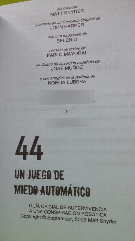 44 Un Juego De Miedo Matt Snyder