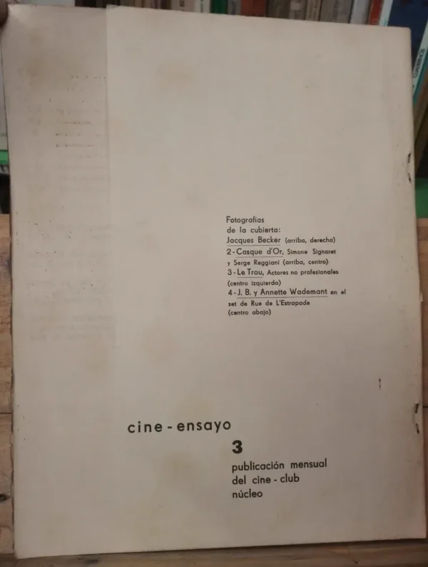 Revista Cine-ensayo Nro 3 Cine-club Núcleo Buenos Aires 1960