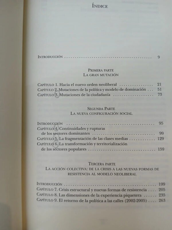 La Sociedad Excluyente - Martistella Svampa