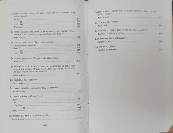 605556-MLA110757553679_042026 Rugene Ionesco - Obras Completas - Tomo 1 Ed. Aguilar