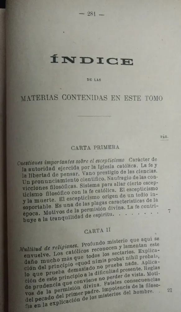 Balmes - Cartas A Un Escéptico -