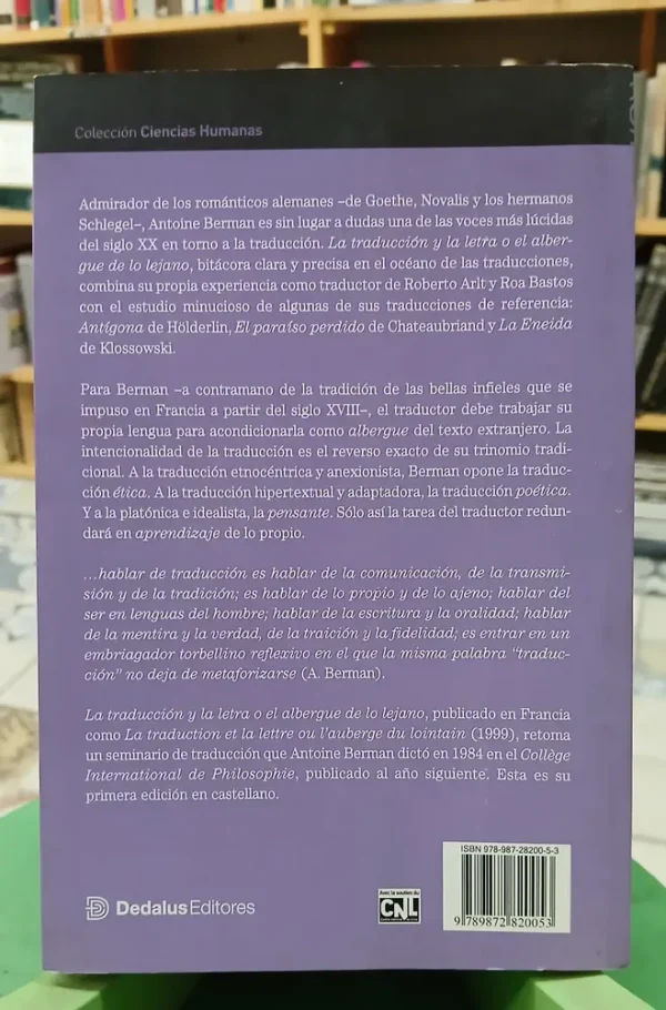 608134-MLA84764150143_052025 La Traducción Y La Letra O El Albergue De O Lejano - Berman