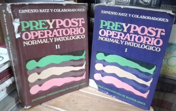 614391-MLA74621672070_022024 2 Vol Pre Y Post Operatorio Normal Y Patológico Ernesto Katz