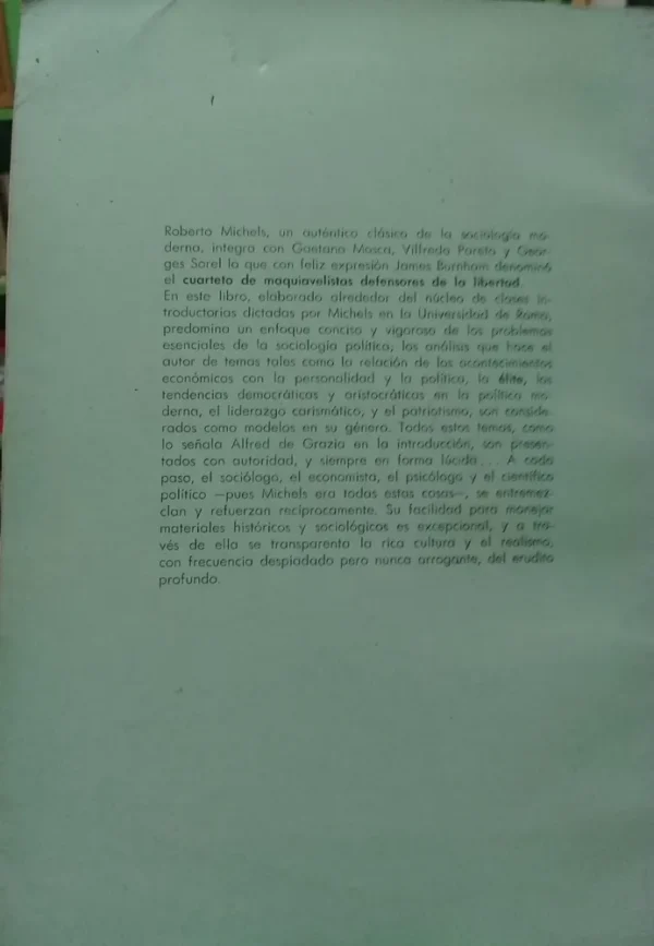 Introducción A La Sociología Política - R. Michels