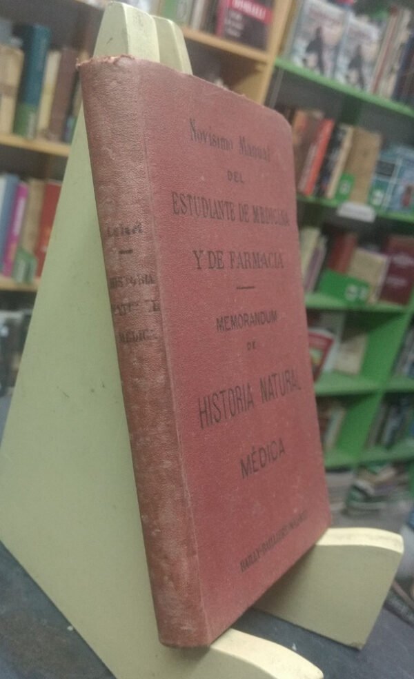Memorandum De Historia Natural Médica - Pablo Lefert