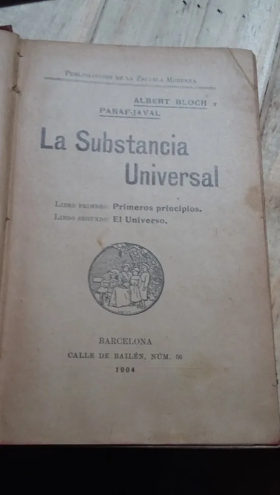 637868-MLA29034304520_122018 La Substancia Universal - Bloch, Albert Y Paraf-javal
