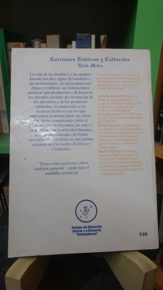 Corrientes Estéticas Y Culturales Fraschini, Marro, Viglizzo