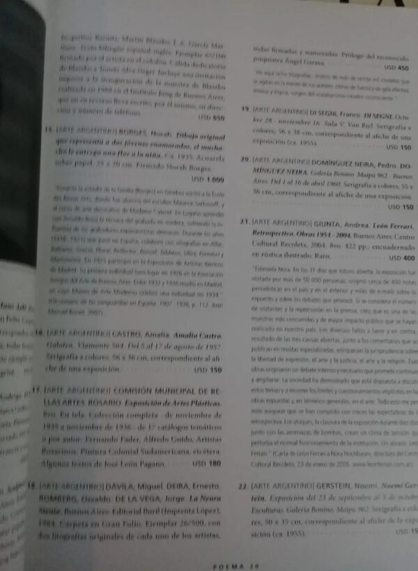 Librería Anticuaria  Poema 20  Catálogo V