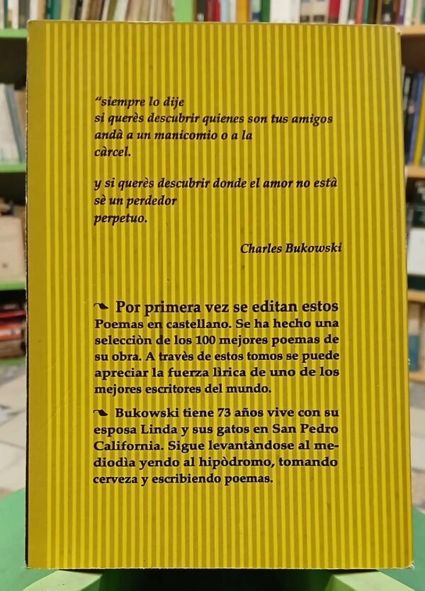645891-MLA101087204169_122025 100 Poemas - Tomo 1 - Bukowski