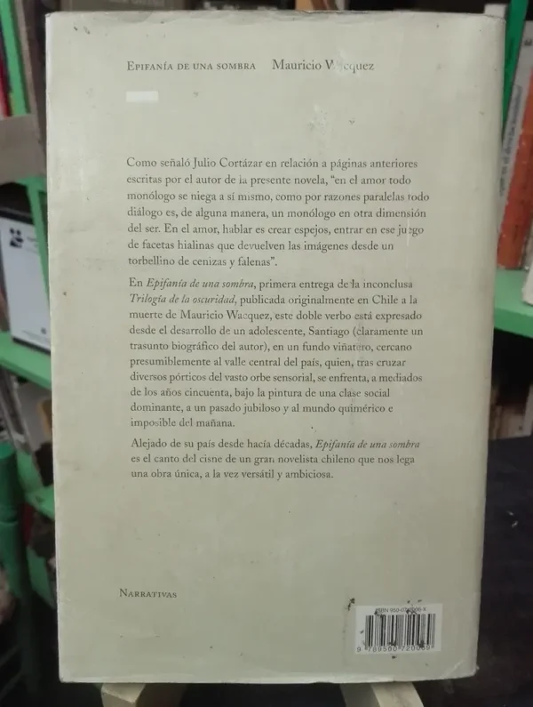 Epifanía De Una Sombra - Mauricio Wacquez - Ed. Sudamericana