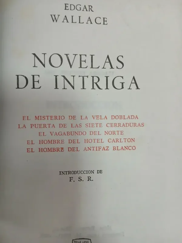 649015-MLA79864610408_102024 Edgar Wallace - Aguilar Tomo 1 Y 2