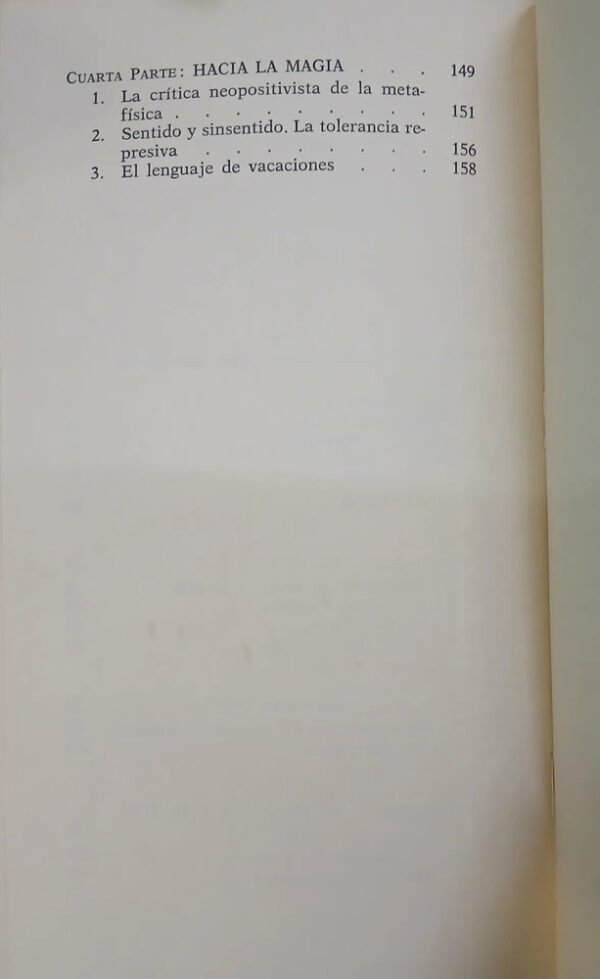 Metodología Del Pensamiento Mágico - Eugenio Trías