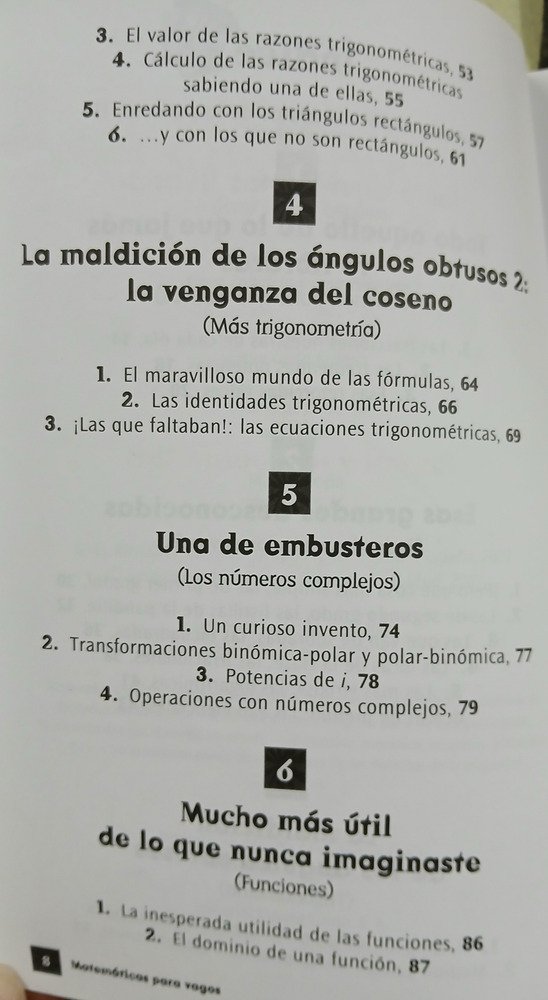 660106-MLA96772718452_112025 Matemáticas Para Vagos El Rincón Del Vago Espasa Calpe 2007