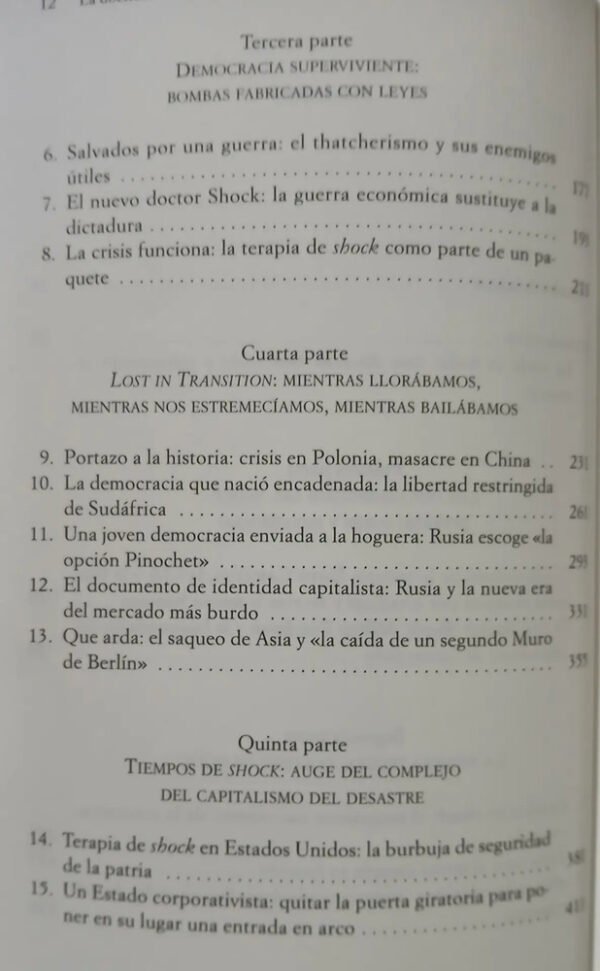 La Doctrina Del Shock - Naomi Klein - El Auge Capitalismo