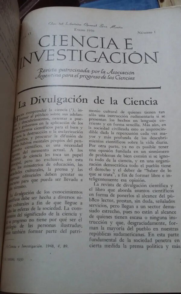 666370-MLA28700037281_112018 Ciencia E Investigación A A Para El Progreso De Las Ciencias