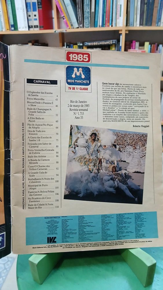 669007-MLA97982535253_112025 Revista Manchete Nro 1715, Año 33; 2 Marzo 1985 En Portugués