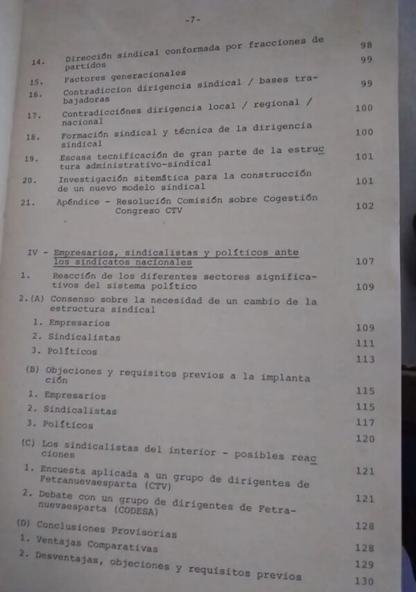 El Sindicato Nacional Por Rama De Industria En Venezuela