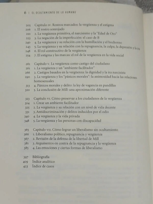 El Ocultamiento De Lo Humano - Martha C. Nussbaum