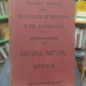 Memorandum De Historia Natural Médica - Pablo Lefert