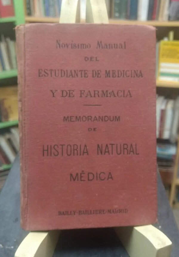 Memorandum De Historia Natural Médica - Pablo Lefert