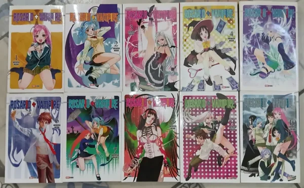 688673-MLA86844456539_062025 Rosario + Vampire - Akihisa Ikeda (lote 10 Números)