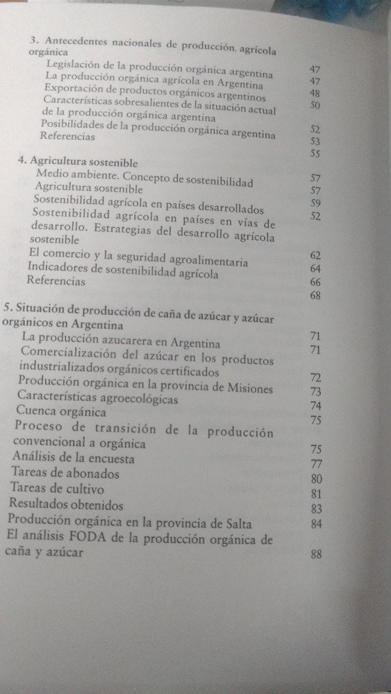 Producción Orgánica Integral D Caña De Azúcar Horacio Antoni
