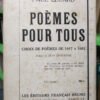 Revue Europe 91-92 Julio-agosto 1953 Paul Eluard  En Francés