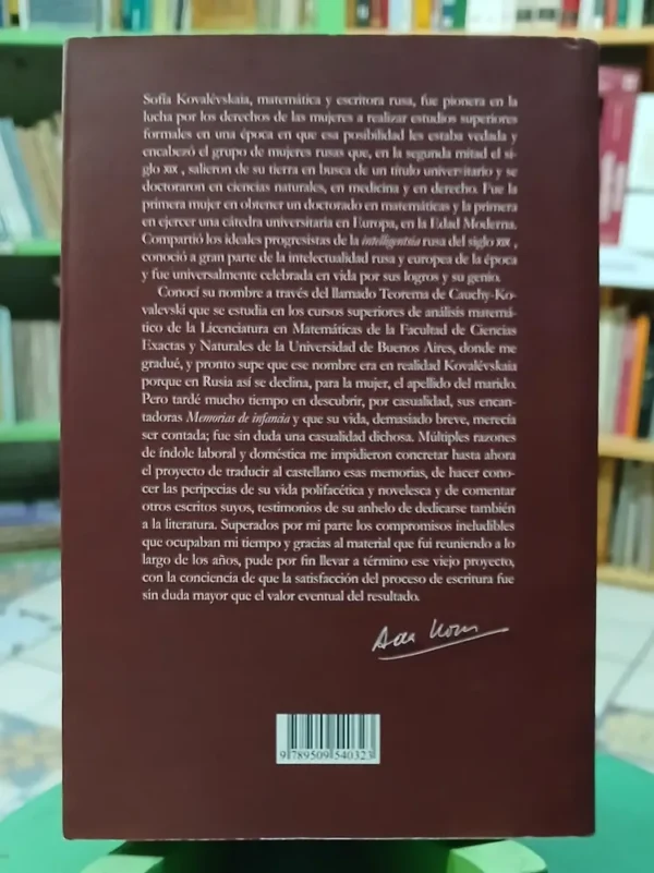 699376-MLA110078905107_042026 Sofía Kovalévskaia 1850 / 1891. Símbolo Y Ejemplo - Ada Korn