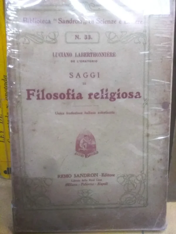 Filosofía Religiosa - Laberthonniere, Luciano