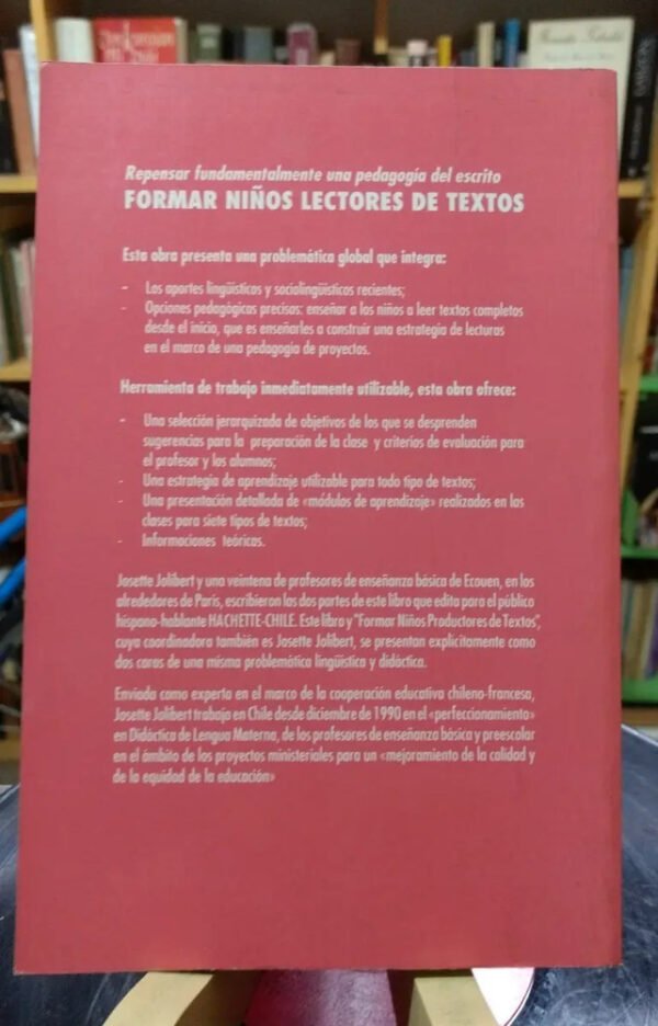 Formar Niños Lectores De Textos - Josette Jolibert
