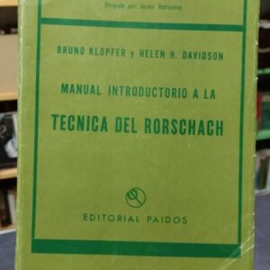 727213-MLA47005979370_082021 Manual Introductorio A Técnica Rorschach - Klopfer, Davidson