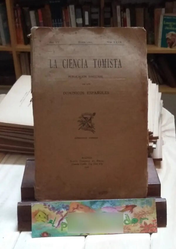 729320-MLA75001624286_032024 La Ciencia Tomista - Dominicos Españoles Año Xv Num. Lxxx