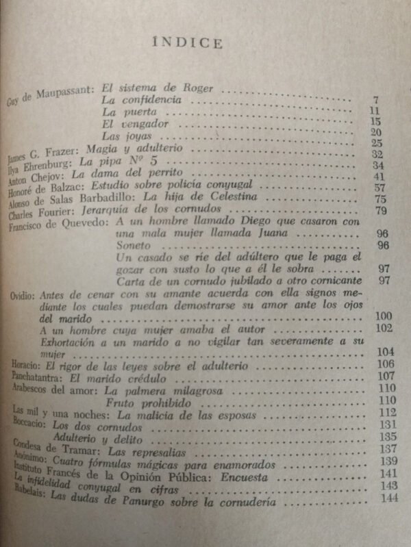 Manual Del Adulterio: Antología Del Amor Ilegal. Colección.