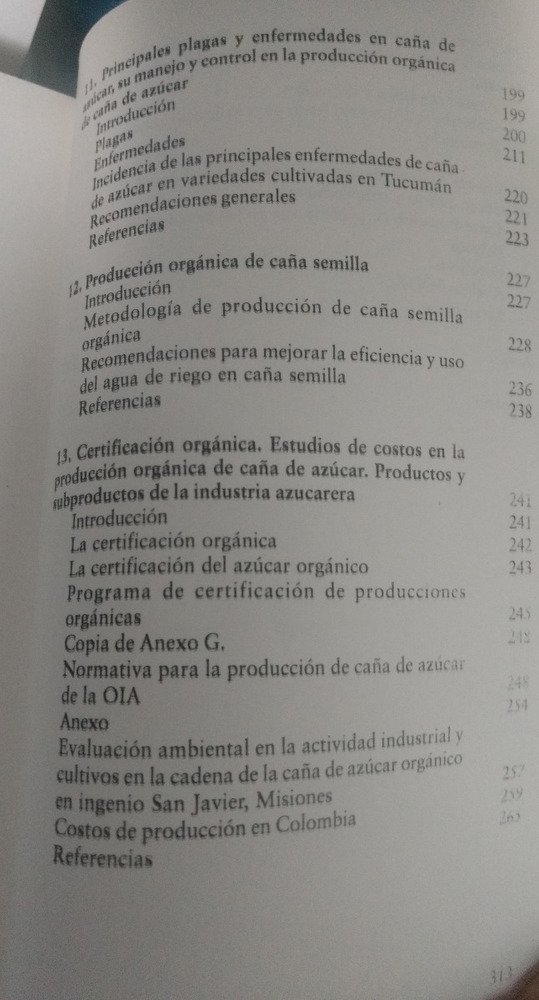 Producción Orgánica Integral D Caña De Azúcar Horacio Antoni