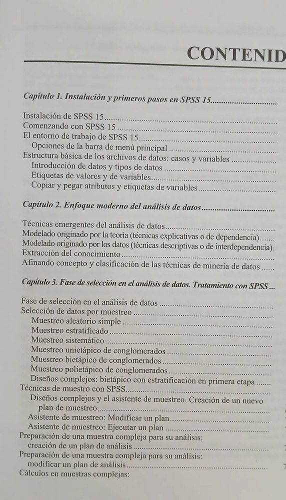 Técnicas De Análisis De Datos Con Spss 15 Con Cd César Pérez