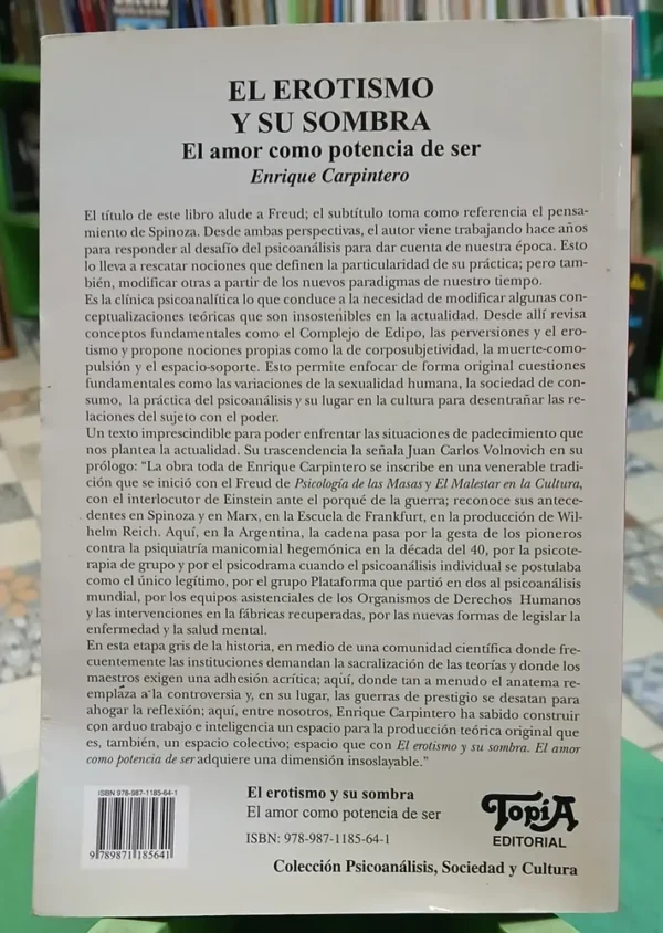 El Erotismo Y Su Sombra -  Enrique Carpintero
