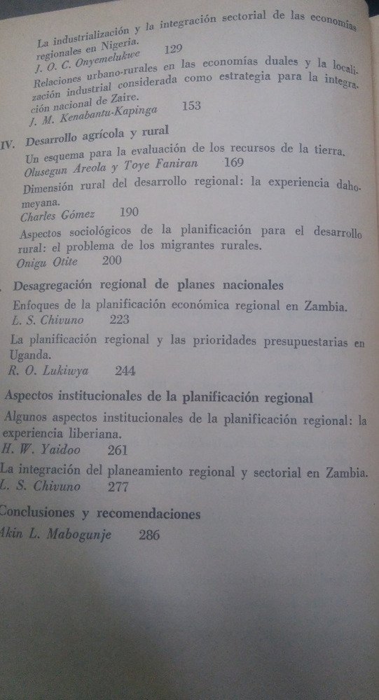 Planificación Regional Y Desarrollo Nacional En África Akin