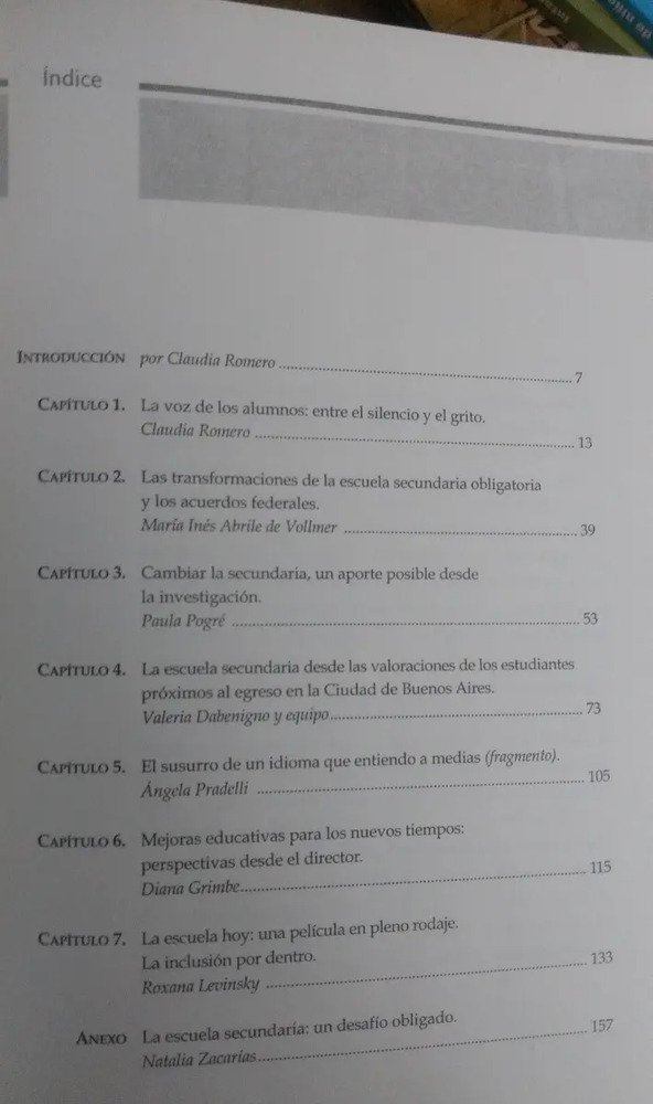 La Escuela Secundaria Entre El Grito Y El Silencio- C Romero