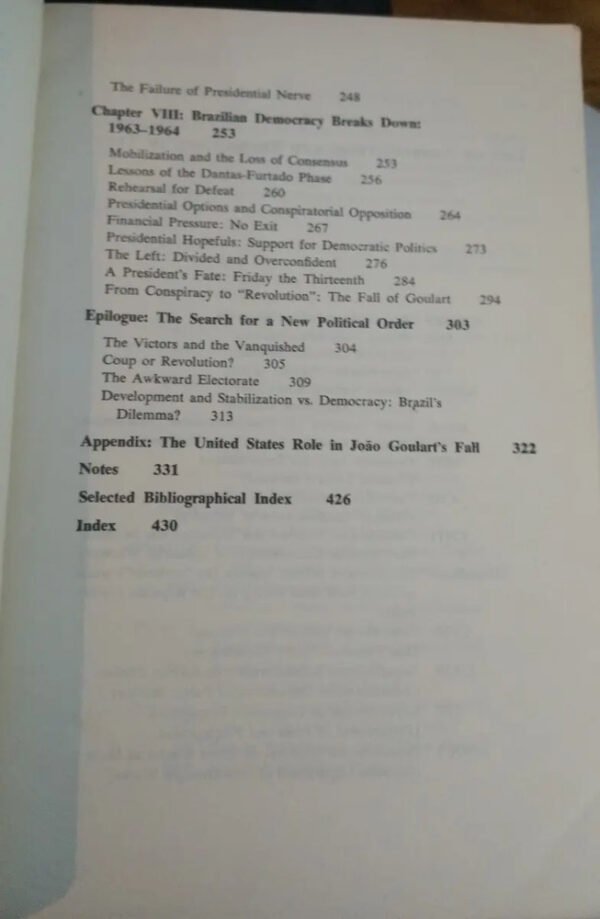 Politics In Brazil. 1930-1964 Experiment Democracy. Skidmore