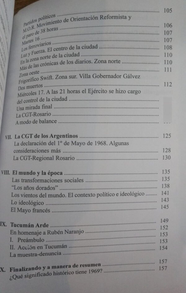 Los Rosariazos De 1969 De Mayo A Setiembre  González, Gigena