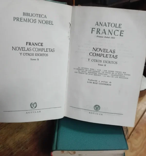 Anatole France Novelas Completas Y Otros Escritos Vol. 1,2,3