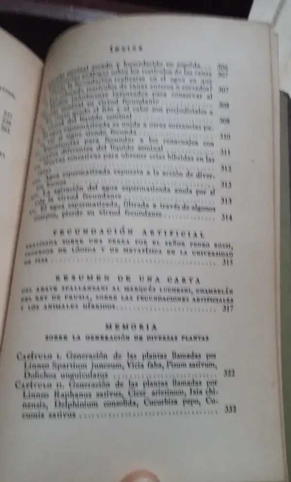 Historia De La Generación De Animales Y Plantas Spallanzani