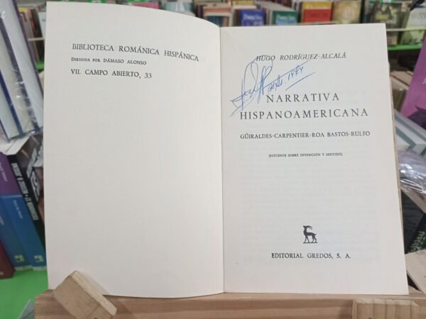 Narrativa Hispanoamericana, Hugo Rodríguez Alcalá