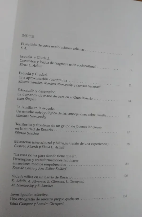 Escuela Y Ciudad. Exploraciones De La Vida Urbana - Achili..