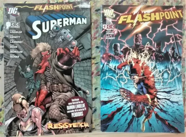 780805-MLA71674709609_092023 Lote 5 Revistas Flashpoint - Superman Jla Titanes - Dc Ecc
