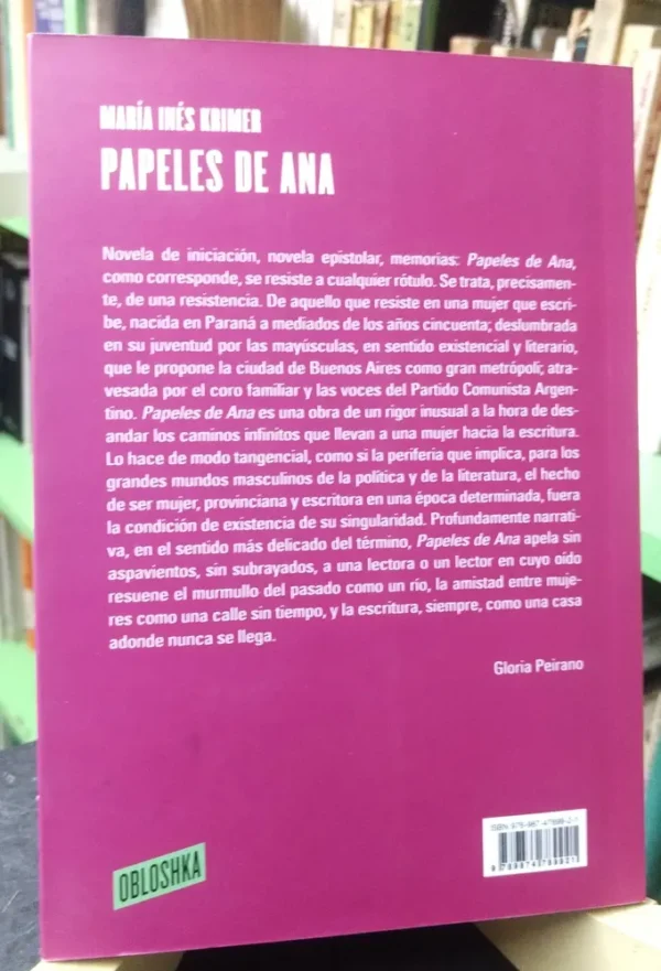 Papeles De Ana - María Inés Krimer