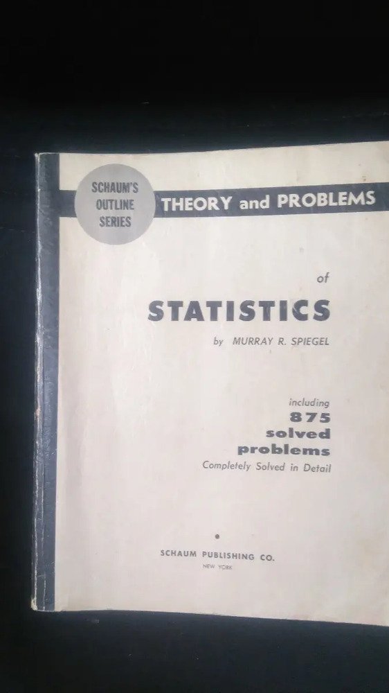 Schaum's Outline Of Theory And Problems Of Statistics
