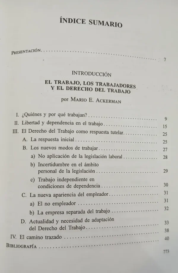 Tratado De Decho Del Trabajo Tomo I - M. Ackerman, D. Tosca