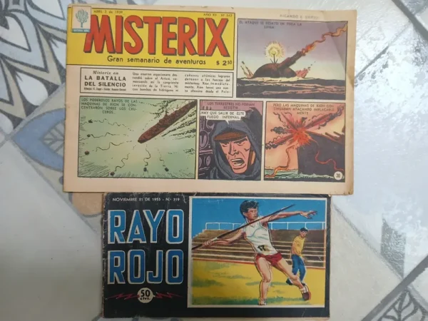Rayo Rojo (1955) + Misterix Gran Semanario De Aventuras 1959